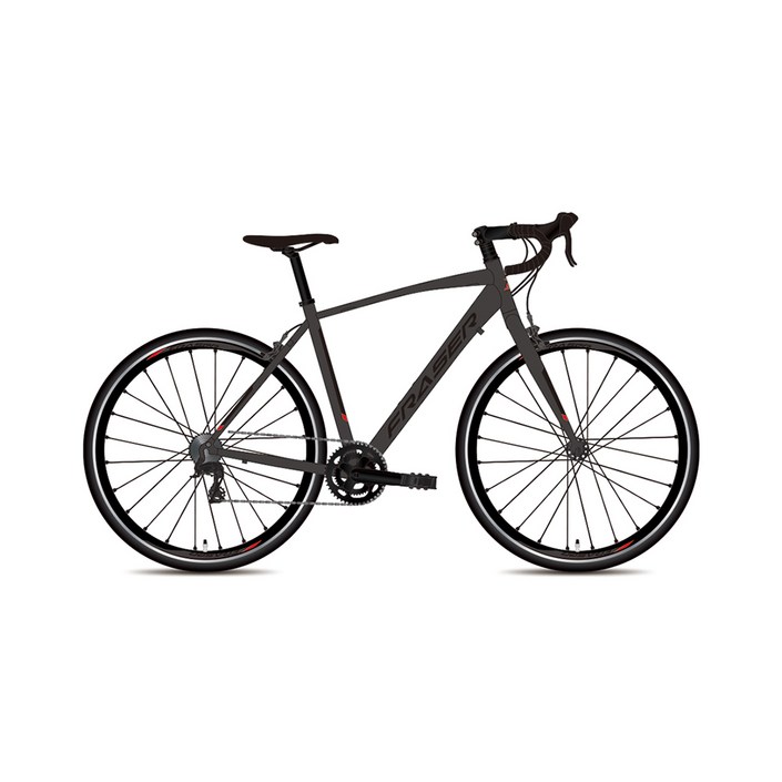 지오닉스 2021년형 프레이져700 시마노 A070 14단 알로이 로드 자전거, 매트블랙  레드, 175cm
