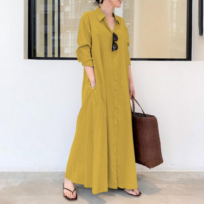 스타 맥시 셔츠 롱 원피스 빅사이즈 포함