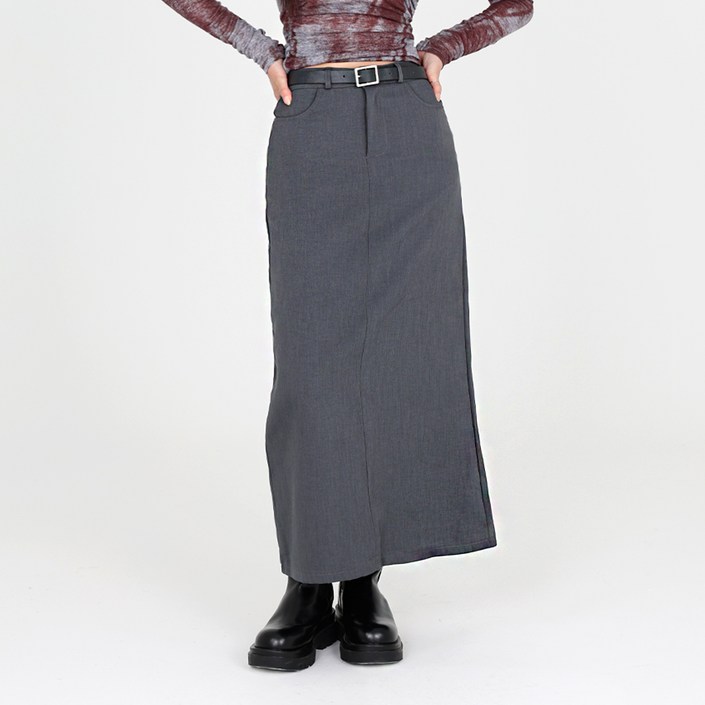 닷이프 로미 H라인 롱 스커트 P24FW1A0526