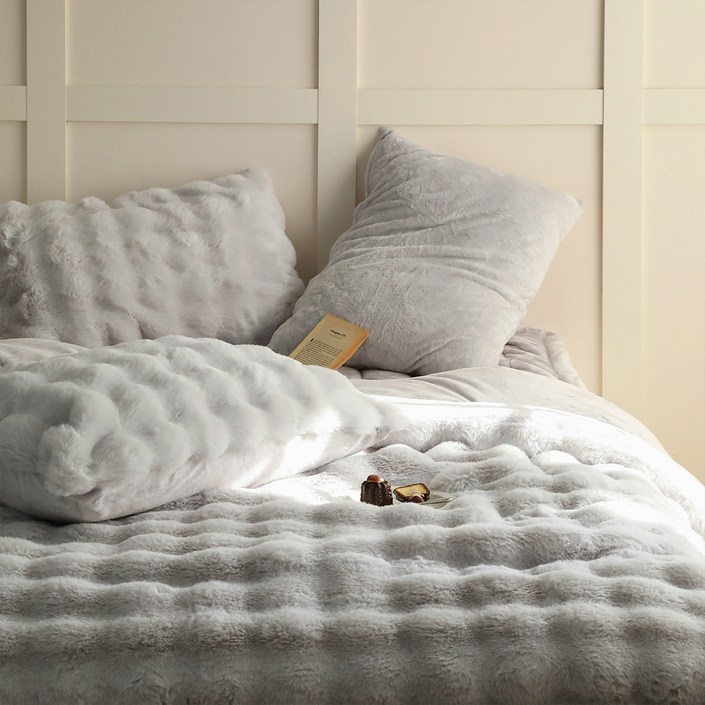 플로라침구 레브 고밀도 장모 극세사 이불 세트 30mm