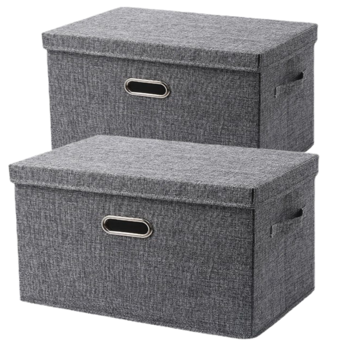 넷세일마켓 고급 린넨 패브릭 다용도 수납정리함 폴딩 박스