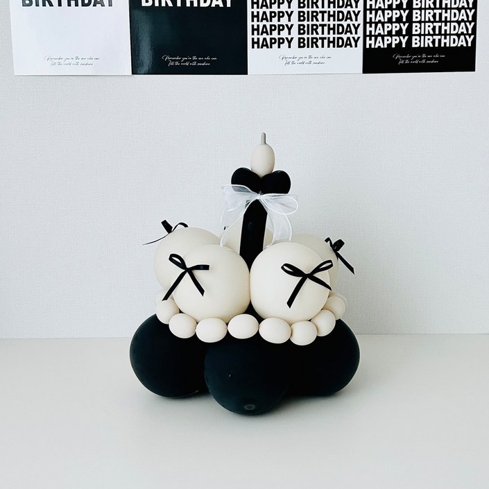 연지마켓 풍선케이크모자 DIY 만들기 생일케이크풍선, 1세트