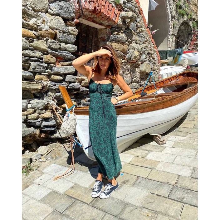 리조트여신 아오이유우 골지 맥시 휴양지룩 해외여행여름옷 리포메이션 원피스 커버업 바캉스 원마일웨어 여름쇼핑몰 오프숄더 바지