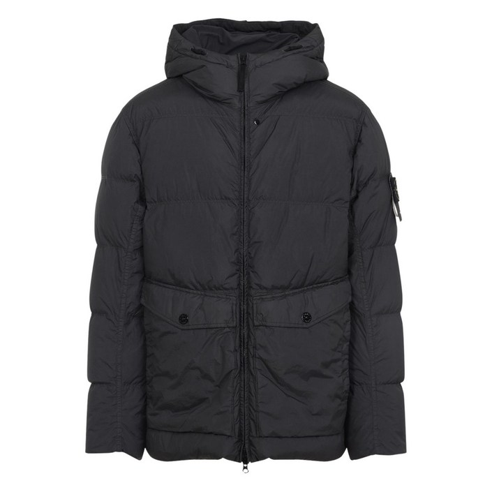 스톤 아일랜드 후드 패딩 코트