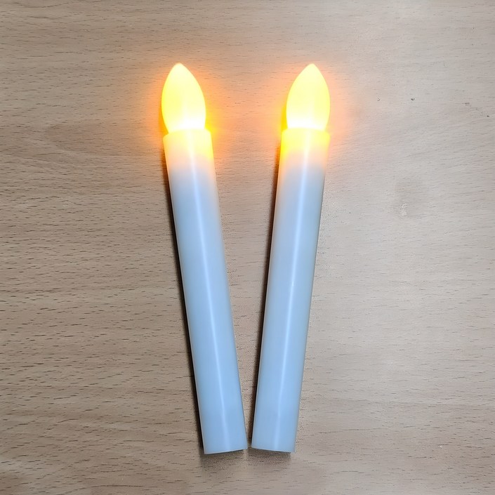 원터치 LED 촛불 2p AAA건전지 4p 세트