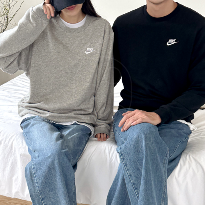 오늘출발 나이키 맨투맨 긴팔 티셔츠 로고 남성 여성 남녀공용 바다앤마르