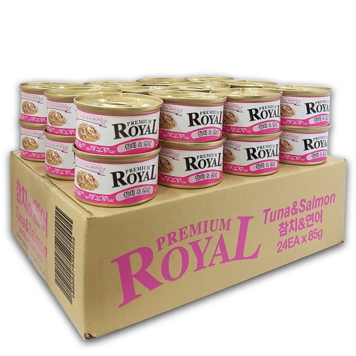 프리미엄 로얄 고양이캔 3box  72개입, 프리미엄로얄 참치연어 x 72개