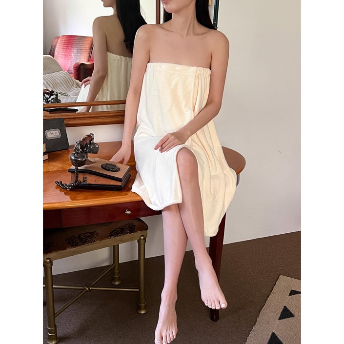 대즐  여성 목욕 호텔 골프 가정용 샤워가운 랩가운