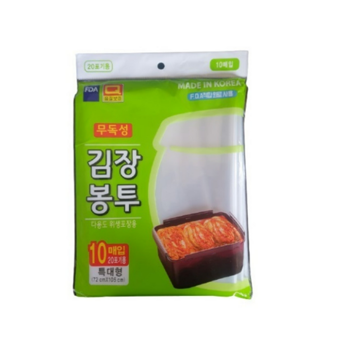 우진상사 다용도 위생포장용 20포기용 특대형 김장봉투 2p, 특대형(약20포기), 10개입, 1개