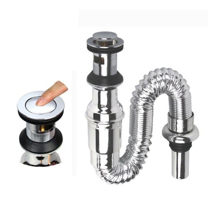 일체형트랩 팝업분리형 세면대 배수관