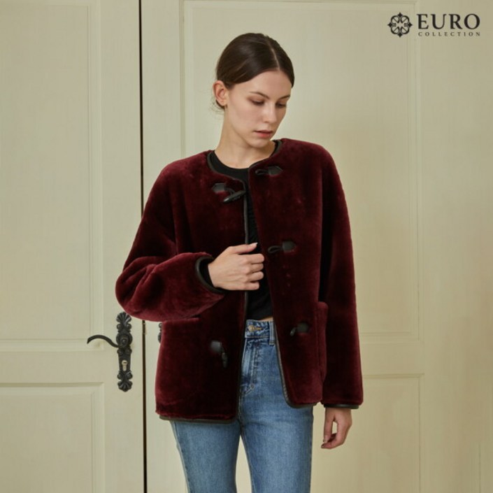 유로컬렉션 정가399,000원호주산 토글 리얼 무스탕