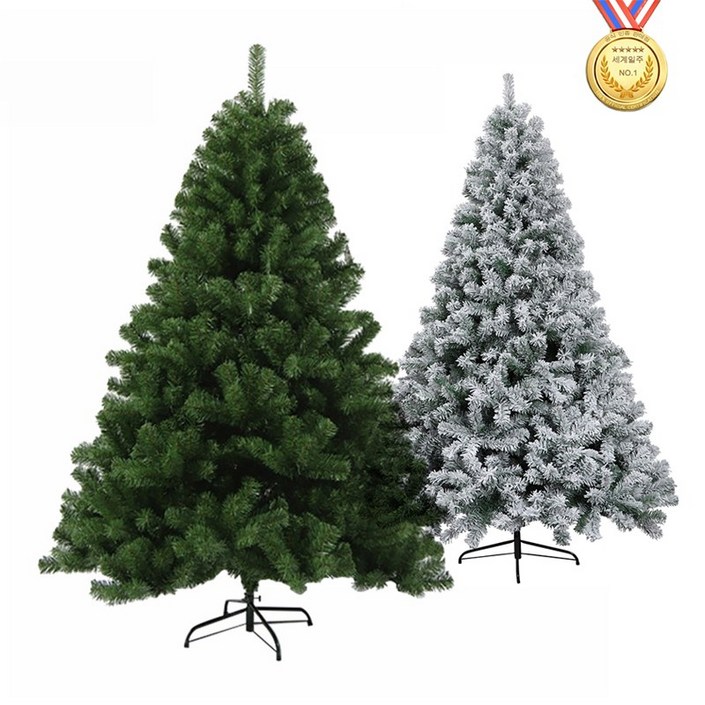 세계일주 대형 크리스마스 트리 고급 PVC 스노우 트리 성탄트리 파티장식 Christmas tree-450D