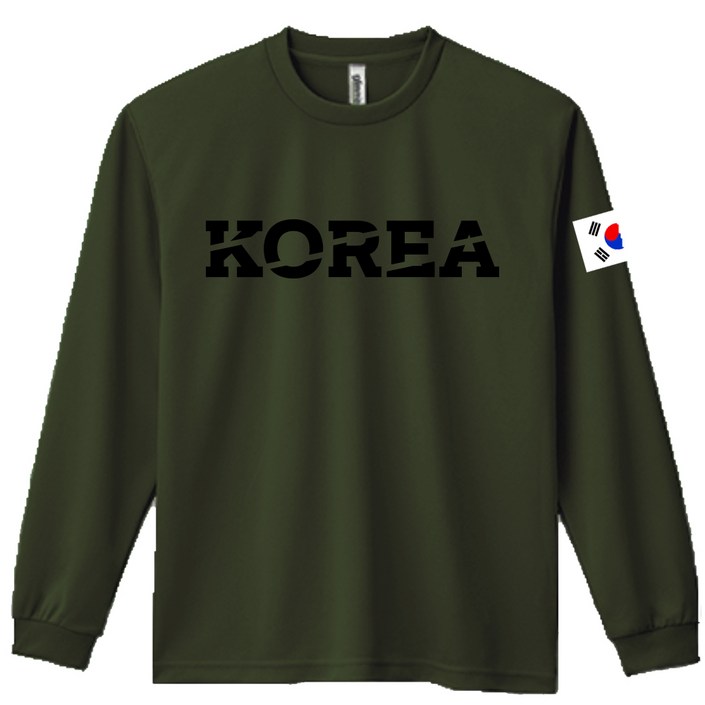 로카티 코리아 VER1 기능성 긴팔티 코리아 티셔츠 korea army 태극기 티셔츠 남자 쿨론티