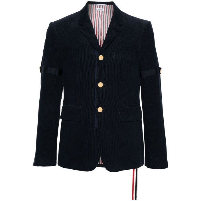 톰 브라운 코듀로이 싱글 브레스티드 블레이저