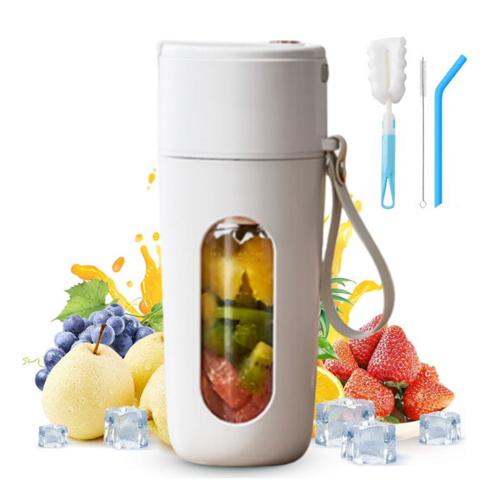 YAPOGI AJLG0401 휴대용 믹서기 무선 미니 10 칼날 착즙기 80W 400ml, AJLG0401