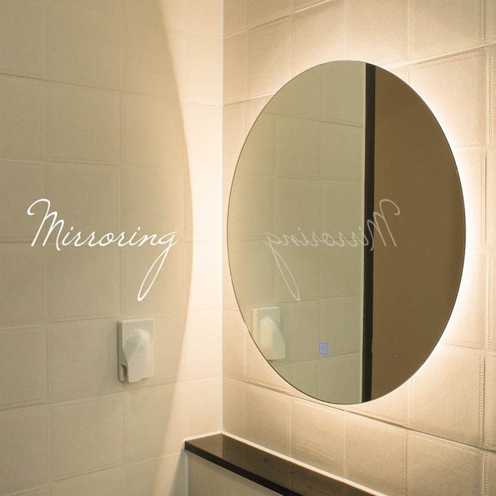 다올라이팅 LED미러링 욕실거울(원형, 사각) 조명 거울, 원형20W 20221106