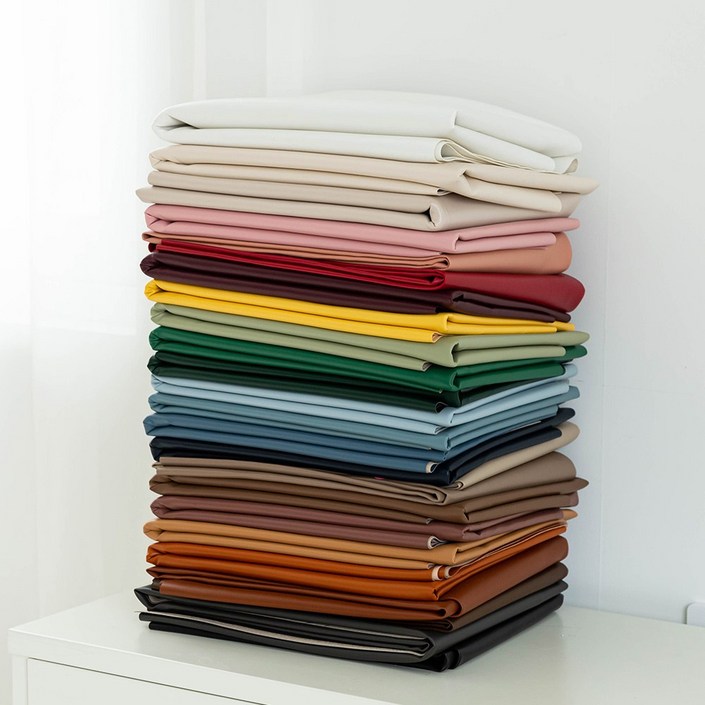 천가게 인조가죽원단 플레인 레자원단 친환경 합성피혁 생활방수천 심플레더 한마, 01 백아이보리, 1개