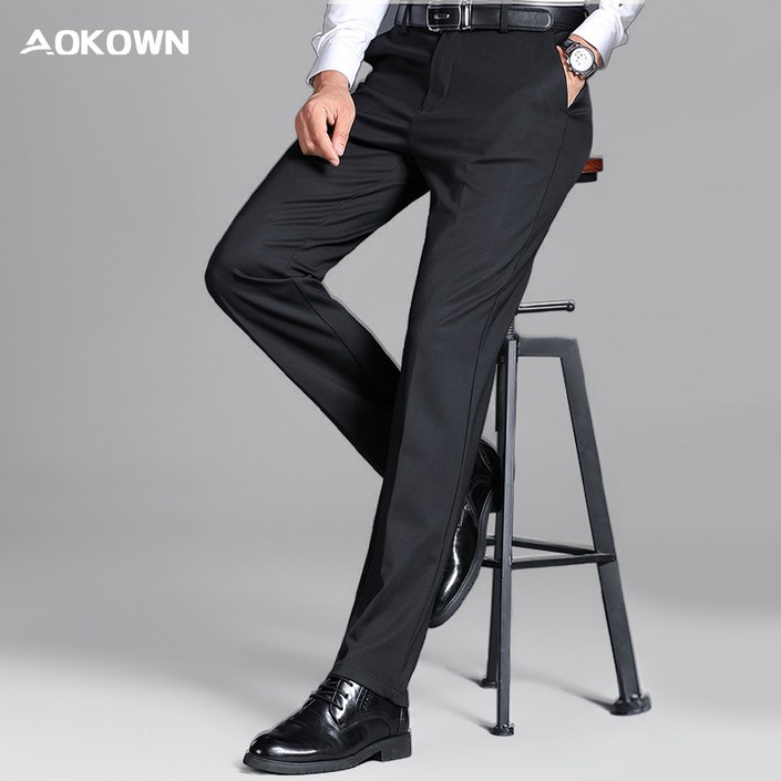 AOKOWN 중년 남자 스판 정장바지 구김없는 남성 정장바지 3236 AOKOWN 중년 남자 스판 정장바지 구김없는 남성 정장바지 3236