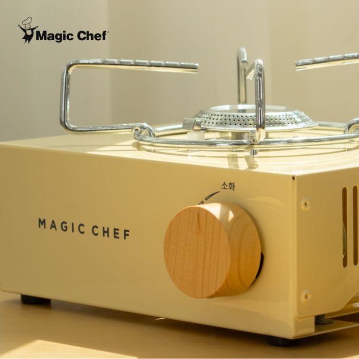 매직쉐프 티니 미니버너 캠핑용 휴대용 업소용 가정용 고화력 국내제조KC인증, 1개, 소프트 아이보리
