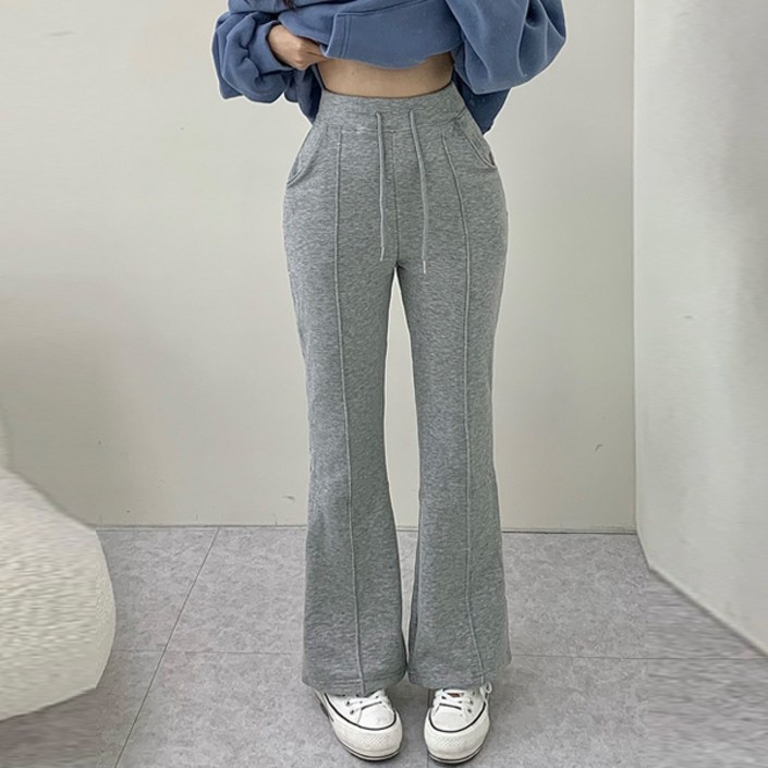 마이쏭 여성 기모바지 날씬 겨울레깅스팬츠 쫀쫀 나팔바지 에스라인핀턱부츠컷팬츠기모