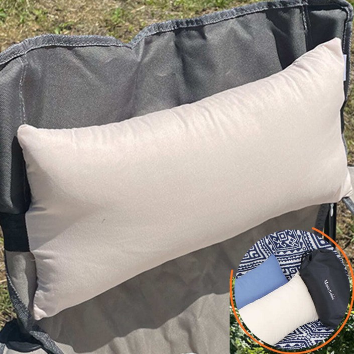 2p롱 목쿠션 캠핑 의자에거는 목베개 밴딩 릴렉스체어 가로 긴 헤드레스트 푹신한 휴대용