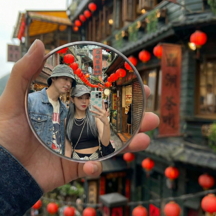 데이벤처 여행 셀카 촬영용 볼록거울