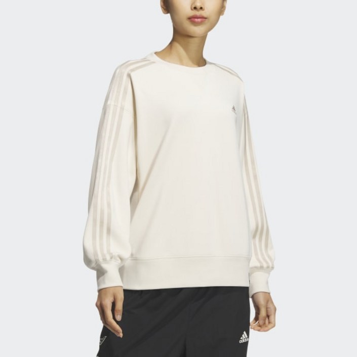 아디다스 ADIDAS 퍼포먼스 우먼스 에센셜 3S 프렌치 테리 크루 스웨트셔츠 여성맨투맨 쭈리맨투맨 삼선맨투맨 봄가을맨투맨 JF1411JF1412JF1413JG3848