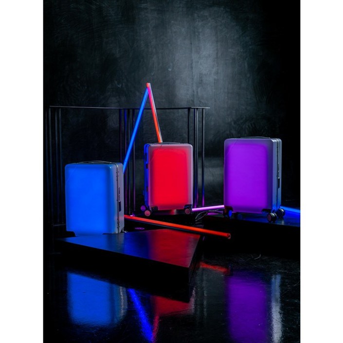 기내용 여행가방 키코 LED 캐리어 20인치 화이트 탈부착 바퀴 사은품증정