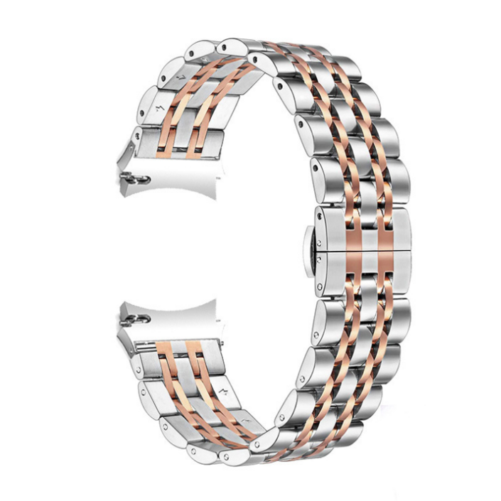 애플워치 투라인 일반 메탈 스테인리스 스트랩 시계줄 밴드 se 7 8 9 울트라 호환, 로즈골드