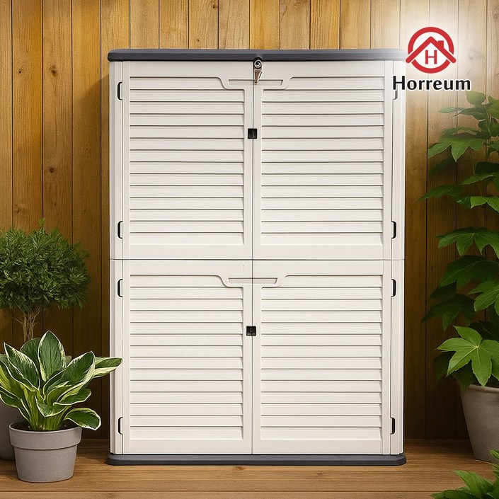 호레움 조립식창고 플라스틱창고 HRPS190 야외 간이 농막 소형 미니 이동식 보관함