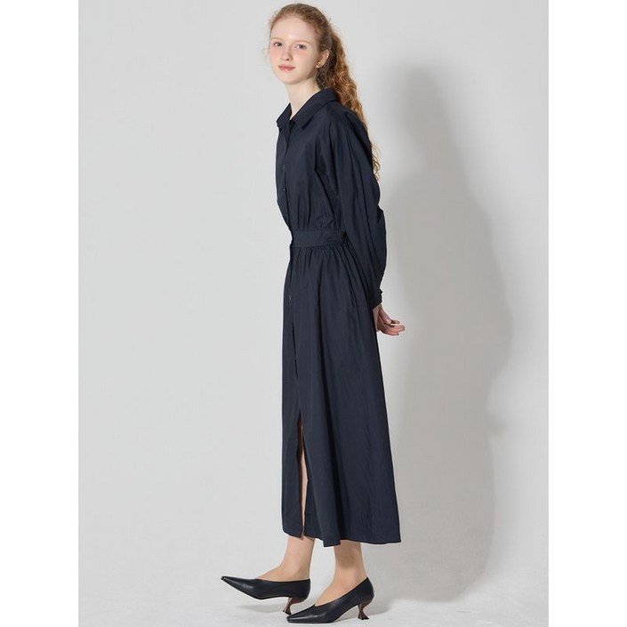 오조크 허리밴딩 셔츠 롱 원피스 택가격 99000원