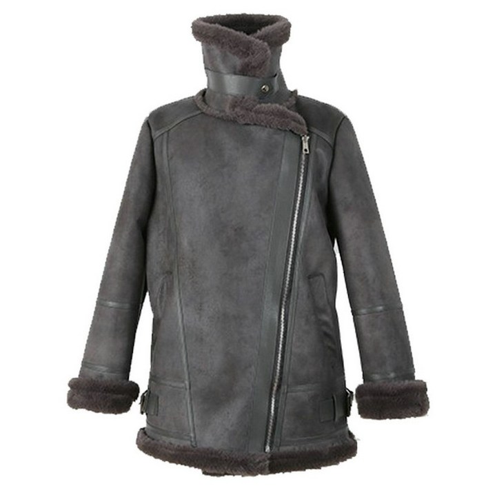 여 양털 뽀글이 후리스 플리스 여성 자켓 무스탕 점퍼 여성 의류 maje allure 사슴 가죽, 봉제 인형, 털 양고기