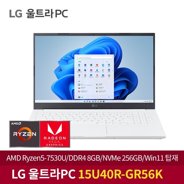 LG 울트라 PC 15U40RGR56K AMD Ryzen5RAM 8G 가벼운 새학기 학생용 사무용 Win11탑재 가성비 노트북, 15U40RGR56K, WIN11 Home, 8GB, 512GB, 화이트 LG 울트라 PC 15U40RGR56K AMD Ryzen5RAM 8G 가벼운 새학기 학생용 사무용 Win11탑재 가성비 노트북, 15U40RGR56K, WIN11 Home, 8GB, 512GB, 화이트
