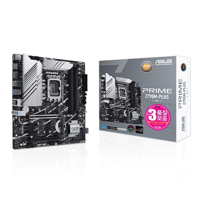 ASUS PRIME Z790MPLUSCSM STCOM 에이수스 컴퓨터 PC 게이밍 메인보드 인텔 13세대 랩터레이크 12세대 엘더레이크 CPU추천 ASUS PRIME Z790MPLUSCSM STCOM 에이수스 컴퓨터 PC 게이밍 메인보드 인텔 13세대 랩터레이크 12세대 엘더레이크 CPU추천