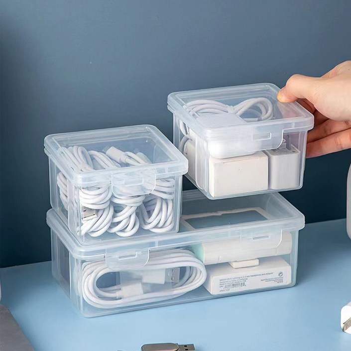 EGMI 가정용 사무용 다용도 수납 박스 정리 케이스 2종 6P