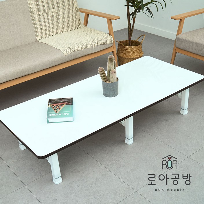 1800x800 로아공방 접이식 테이블 10인이상, 화이트