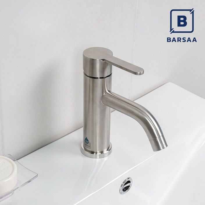 바르샤 무광 원홀 세면대 수전 욕실 수도꼭지, 1개