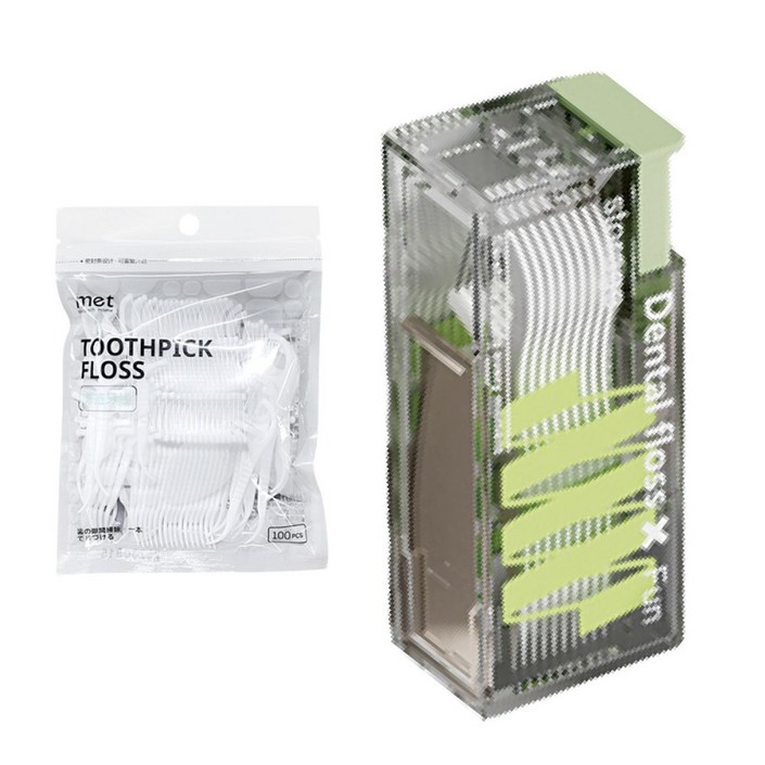 모어스샵 펀플로스 치실 치간칫솔 일회용치실 디스펜서 DentalflossXfun, 1개, 110개입 모어스샵 펀플로스 치실 치간칫솔 일회용치실 디스펜서 DentalflossXfun, 1개, 110개입