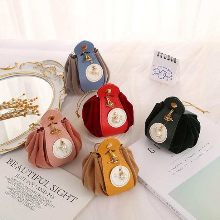 답례품 유치원 크리스마스 선생님 어린이집 구디백 가죽 졸업 명절 쿠키 선물 벨벳 입학 돌 복주머니