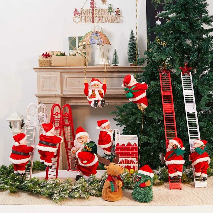 크리스마스 산타 밧줄 장식 인테리어소품 장난감
