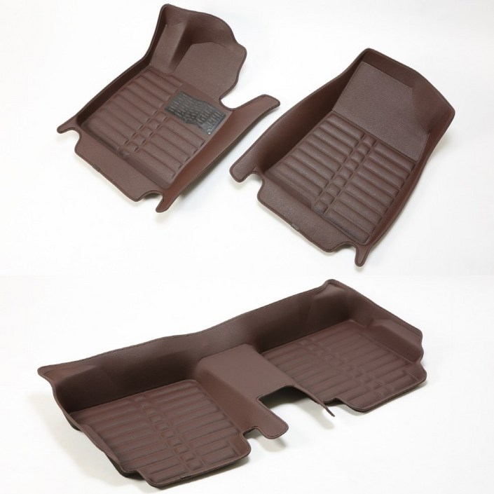 몬스터매트 5D매트 가죽코일카매트 브라운, BMW 5시리즈 G30