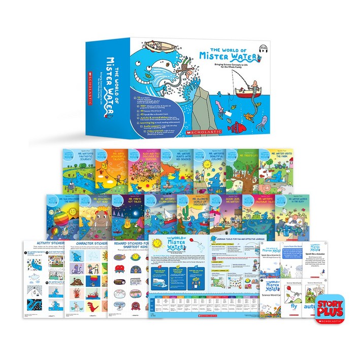 The World of Mister Water Box Set (WITH STORYPLUS)  : 물 아저씨 15종 그림책 박스 세트