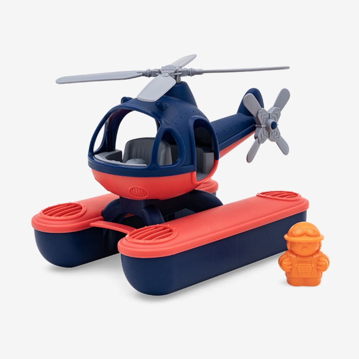 뮤고랑 플레이 해상 구조대 비행기 헬리콥터 목욕놀이 물놀이 장난감, 1개