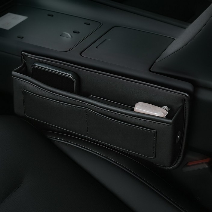 볼체 차량 사이드 포켓 정리함 앞좌석 틈새 전용 자동차 수납함, 04.모던 레드, 2개