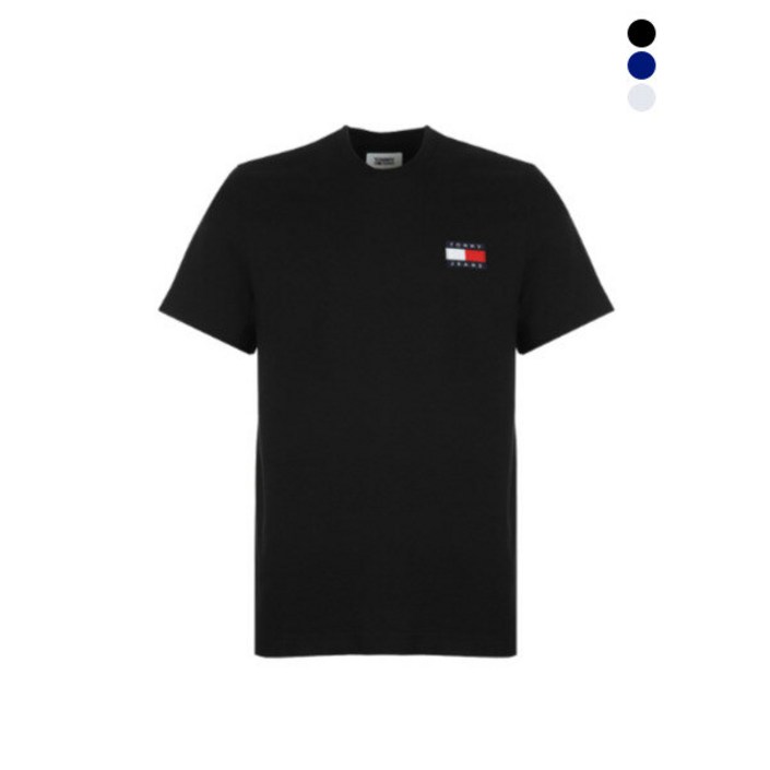 타미힐피거 TOMMY HILFIGER 타미 플래그 로고 반팔 티셔츠 696355