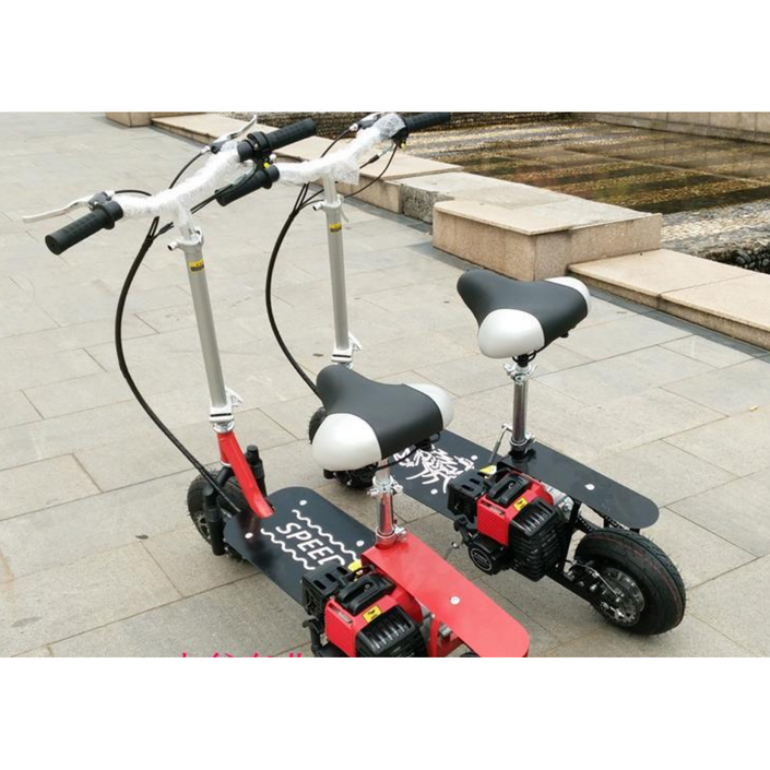 엔진 킥보드 스쿠터 성인 빨간 프레임 인싸 전동 출퇴근 검은 엔진킥보드 배달 가솔린