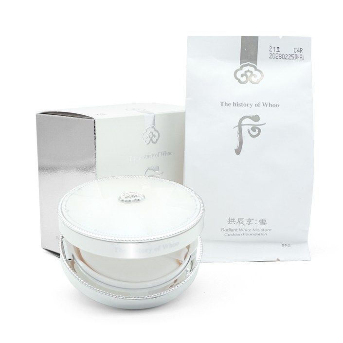 더히스토리오브후 공진향 설 미백 수분광 쿠션파운데이션 SPF50 PA 본품리필세트 23호, 1개, 21호