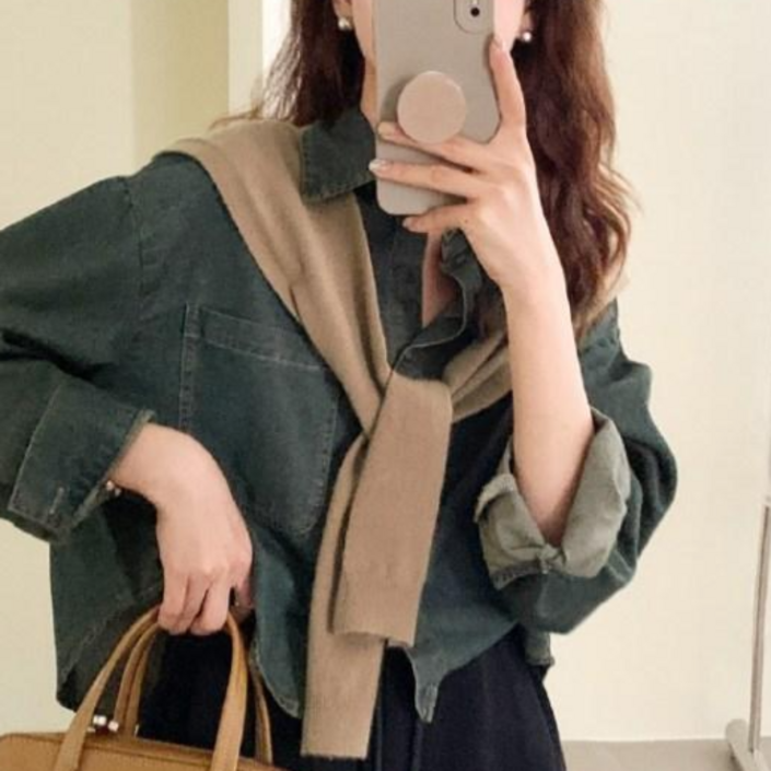 엔젤D 위듀 페이크 가디건 어깨숄