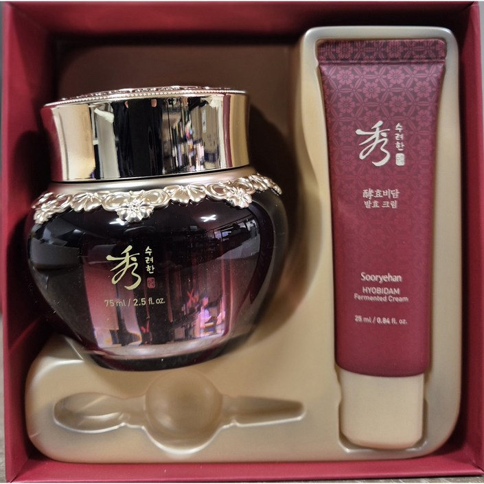 수려한 효비담 발효 크림 75ml25ml 특별기획 세트