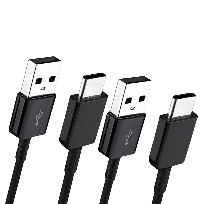 11 삼성 정품 C타입 고속 충전케이블, 데이터 통신케이블, 블랙, 화이트 1.5m, 1m